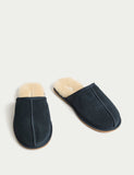M&S suede mule slippers with Freshfeet (British brand)
