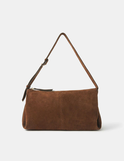 M&S Suede Ruched Shoulder Bag- Buy online at McGrocer