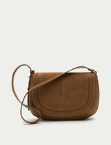 M&S Per Una Suede Saddle Shoulder Bag- Buy online at McGrocer