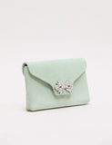 Phase Eight suede sparkle clutch bag with crystals, imported from the UK