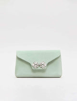 M&S Phase Eight Suede Sparkle Clutch Bag- Buy online at McGrocer