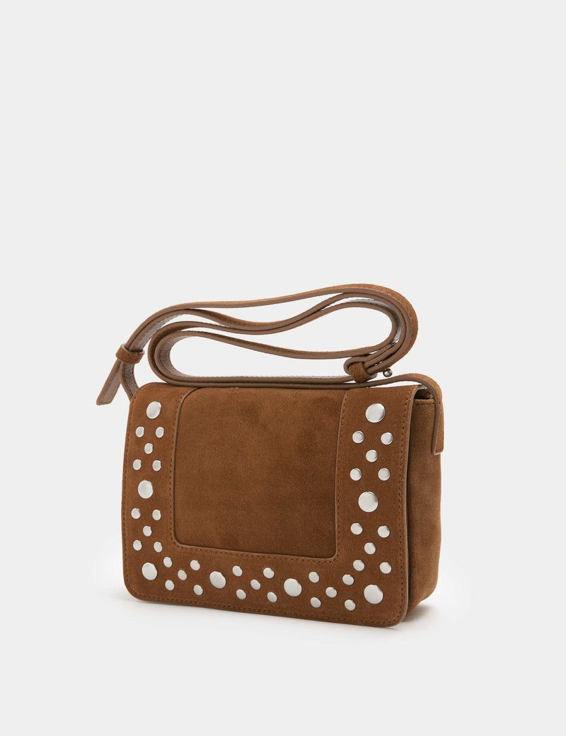 Per Una suede studded crossbody bag, UK version