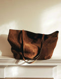 Hush suede tote bag (British brand)