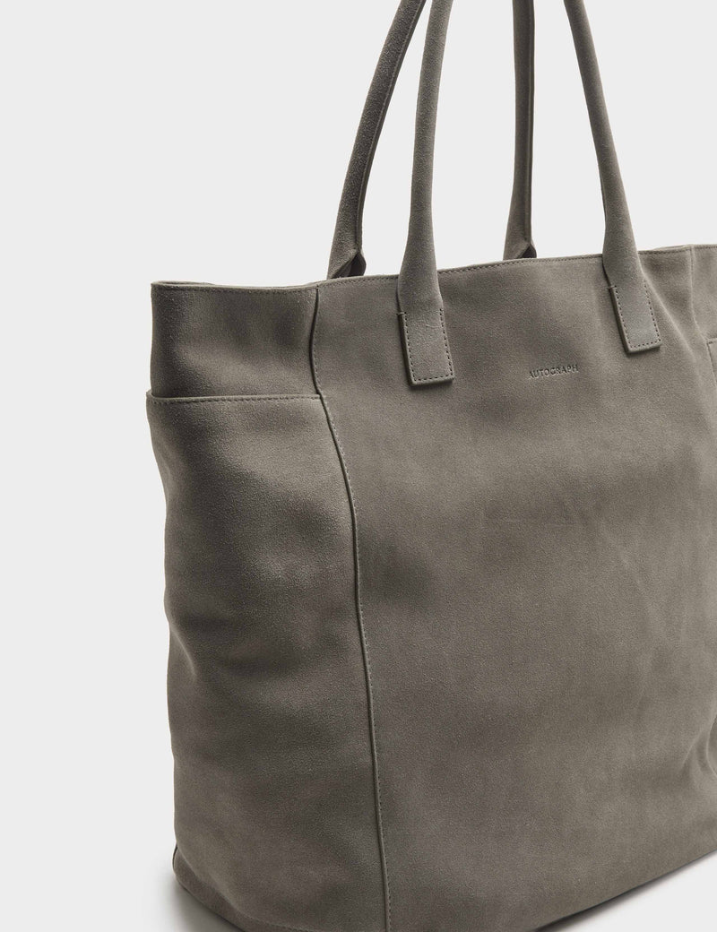 M&S Autograph suede tote bag (British brand)