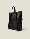 Suede leather backpack with gold hardware, UK version