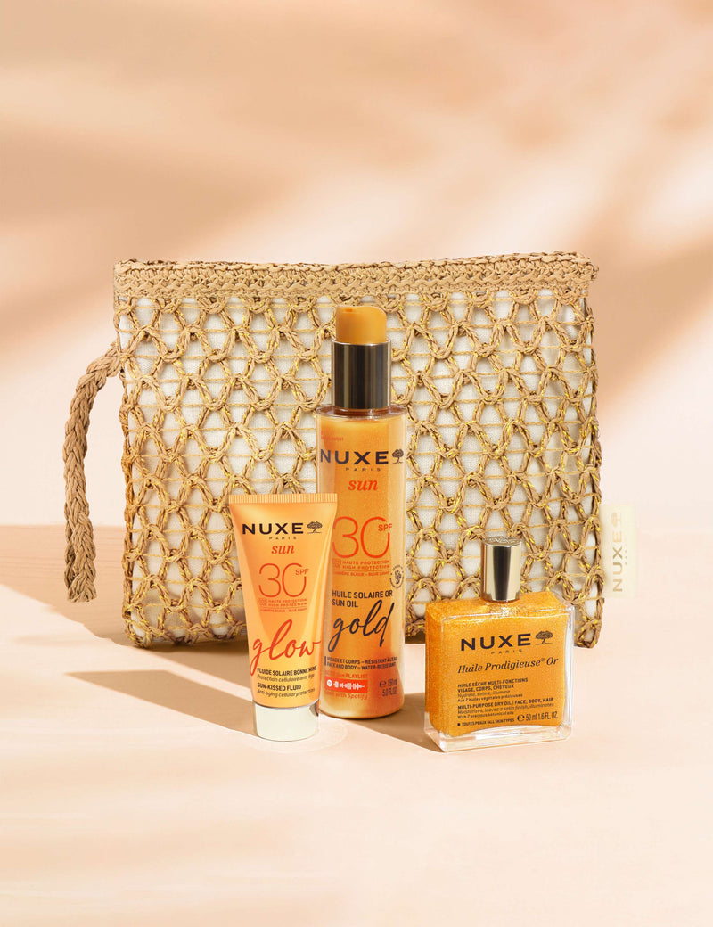 NUXE Summer Glow Set SPF30 suncare trio, UK version