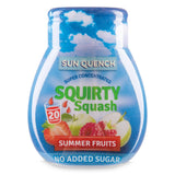 Summer fruits super concentrated squirty squash (British brand)