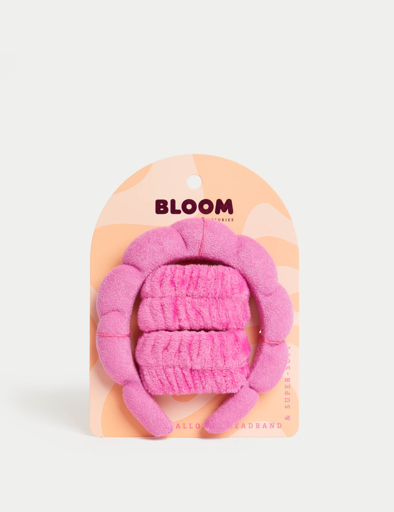 Bloom Accessories super soft headband and wrist cuffs set, UK version