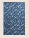 Floral jacquard pure cotton bath towel (British brand)
