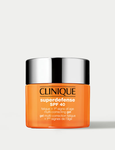 M&S CLINIQUE Superdefense SPF 40 Multi-Correcting Gel for Fatigue and Age Signs SPF Moisturiser 50ml- Buy online at McGrocer