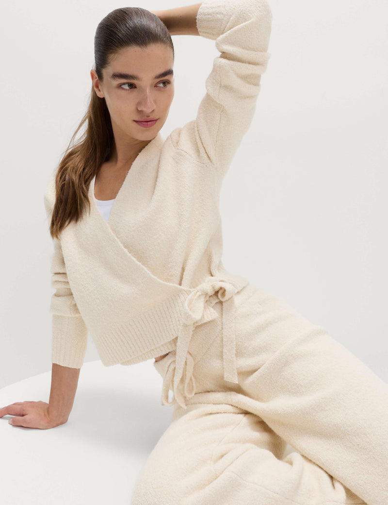 Supersoft Boucle V-Neck Wrap Cardigan