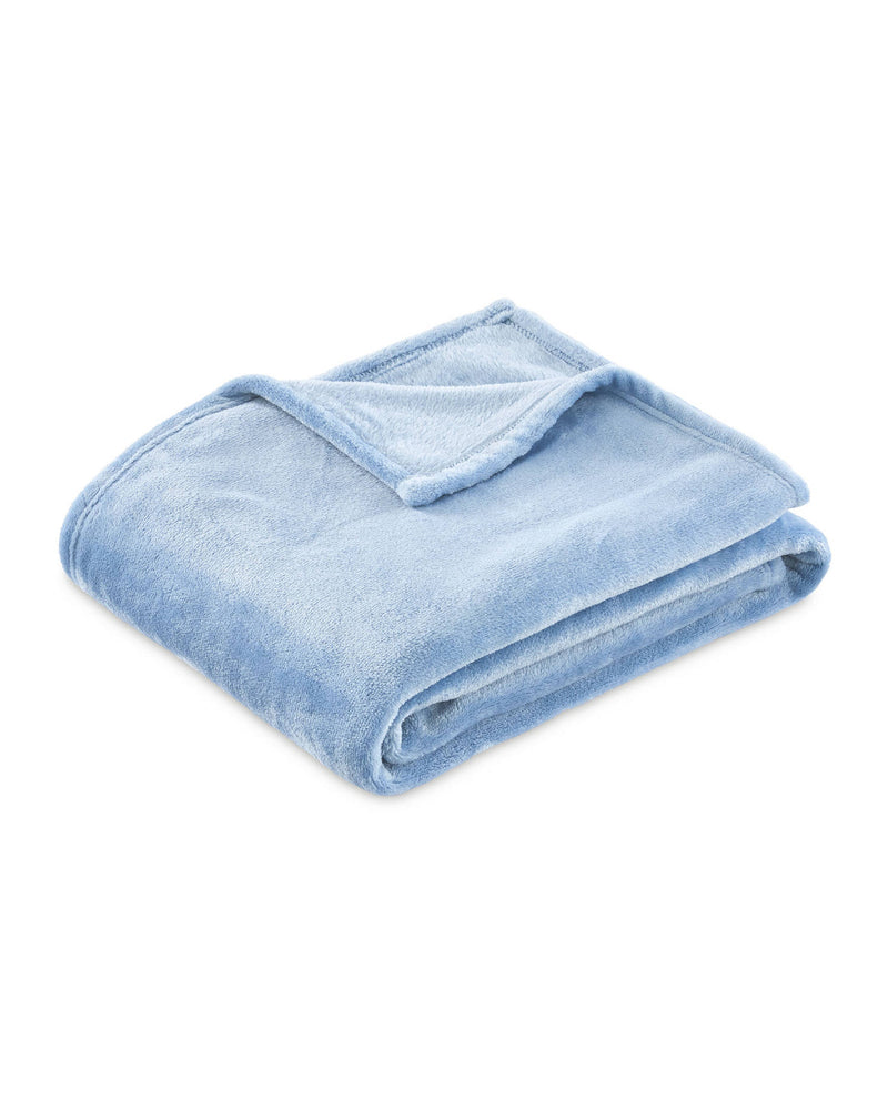 Supersoft Throw Blanket - Beige, Green, Blue or Purple - 120cm x 150cm