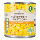 Supersweet sweetcorn in water canned vegetable, UK version