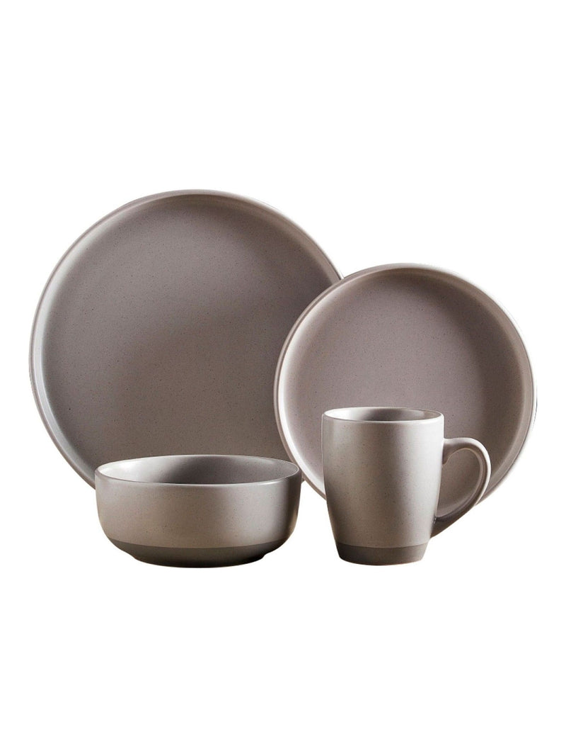 Tower 16 piece grey Avena dinnerware set (British brand)