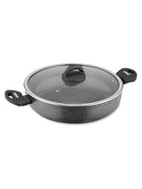 Next Tower Grey Cerastone 30cm Low Casserole Pot with Lid- Buy online at McGrocer