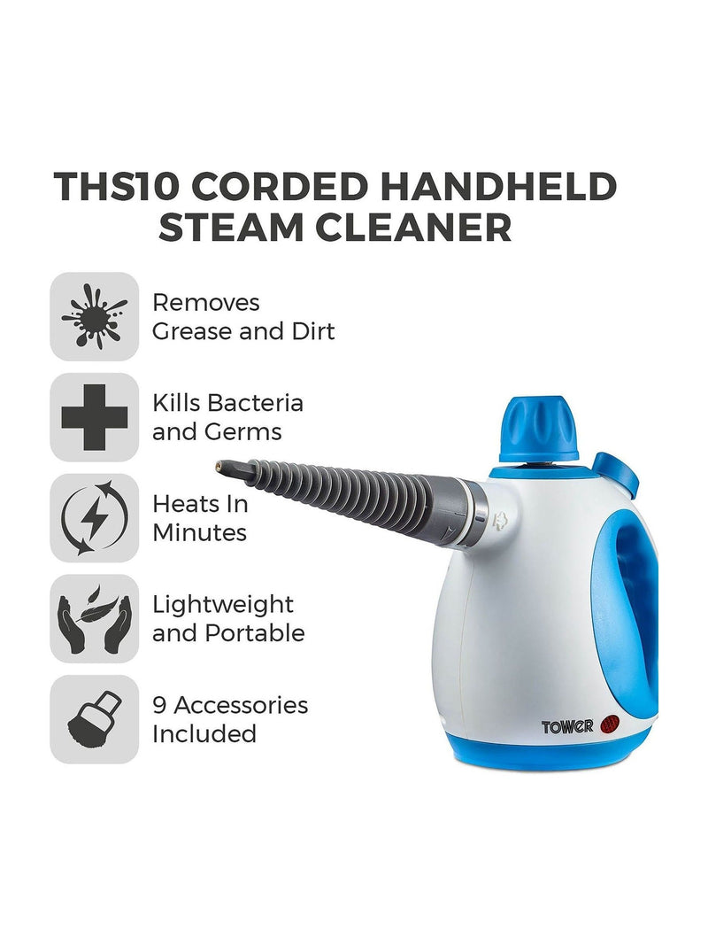 Tower handheld steam cleaner Blue THS10 - British product