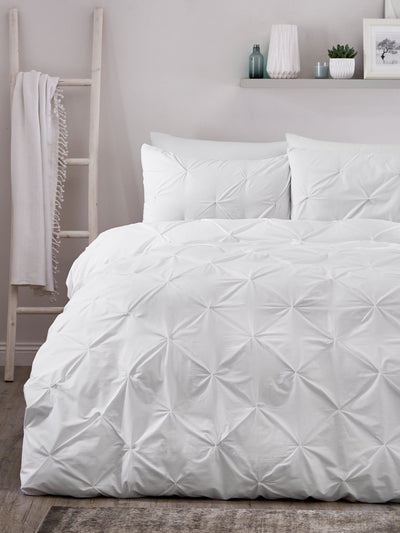 Next Serene White Lara Duvet Cover and Pillowcase Set Bedding Set- Buy online at McGrocer