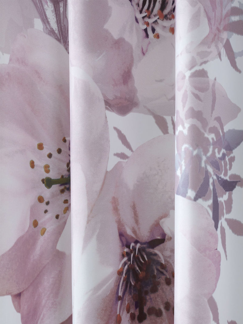 Catherine Lansfield Pink Dramatic Floral shower curtain 180x180cm - British product