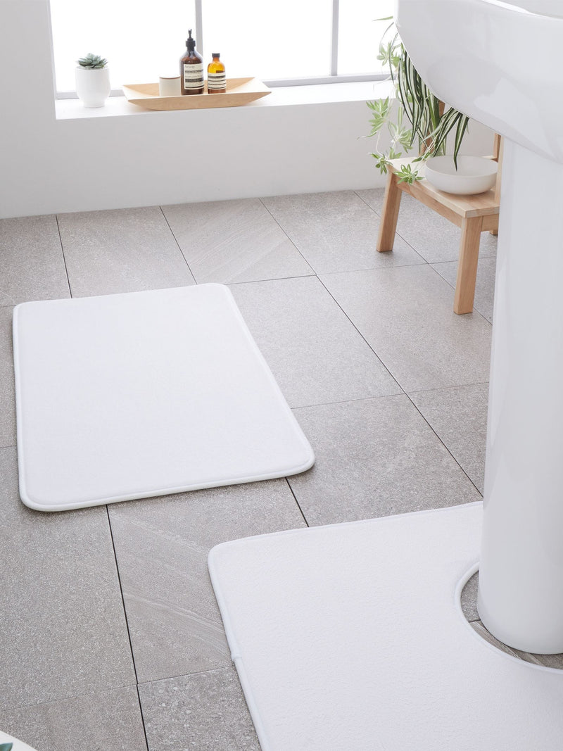 Catherine Lansfield anti-bacterial memory foam bath mat set, UK version