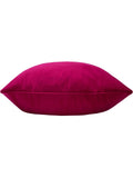 Evans Lichfield Sunningdale Velvet cushion cerise pink 50x50cm, UK version
