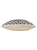 Furn Mossa woven cushion neutral with black stripes, imported from the UK