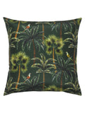 Evans Lichfield Green Palms outdoor cushion 43cm, imported from the UK