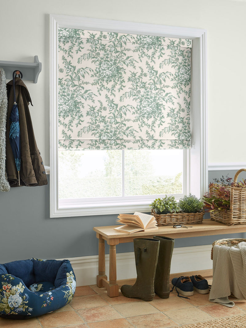 Laura Ashley roman blind Sage Green Picardie (British brand)
