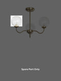 Clear Bourton glass spare part T47406 - British product