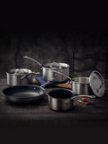 Stellar Silver Eclipse 5 piece saucepan set (British brand)