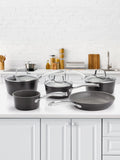 Stellar Grey Rocktanium saucepan set 5 piece (British brand)
