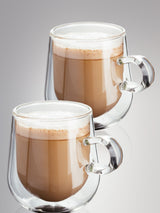Next Judge Clear Double Walled Latte Glass Set 275ml- Buy online at McGrocer