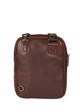 Osprey London brown Carter small saddle leather messenger bag - British product