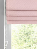 Laura Ashley blush pink Easton roman blind, imported from the UK