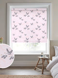 Laura Ashley pink animalia embroidered roman blind, imported from the UK