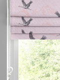 Laura Ashley pink animalia embroidered roman blind, imported from the UK