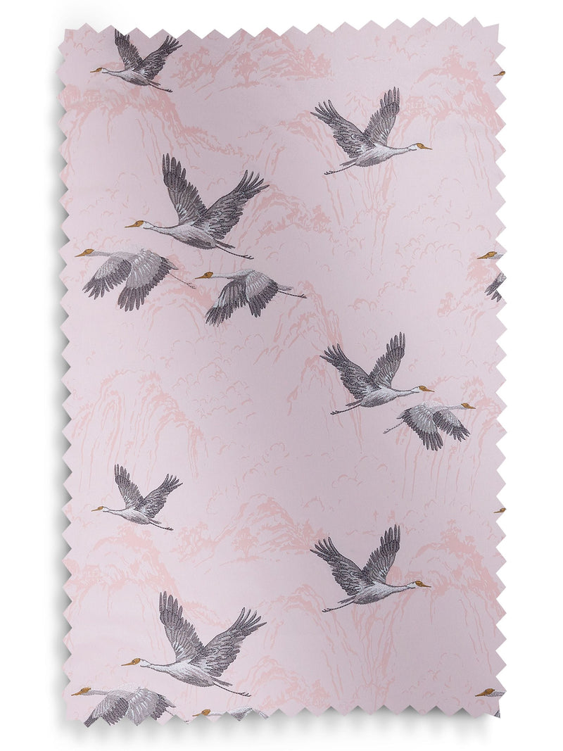 Laura Ashley pink animalia embroidered roman blind, imported from the UK