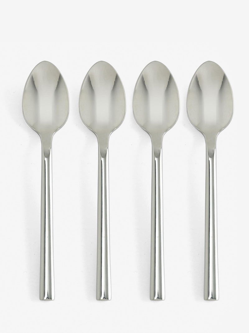Kensington silver stainless steel tea spoon cutlery set 4 piece (British brand)