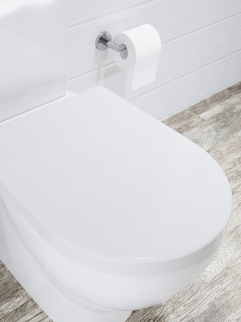 CROYDEX White Telese Family Round Toilet Seat