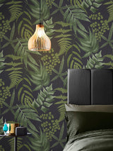 Next Graham & Brown Midnight Black Midsummer Wallpaper Sample- Buy online at McGrocer
