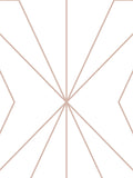 Graham & Brown Harmony Geo wallpaper sample in White Rose Gold, UK version