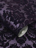 Graham & Brown Lila Gothic Damask Tapete (britische Marke)