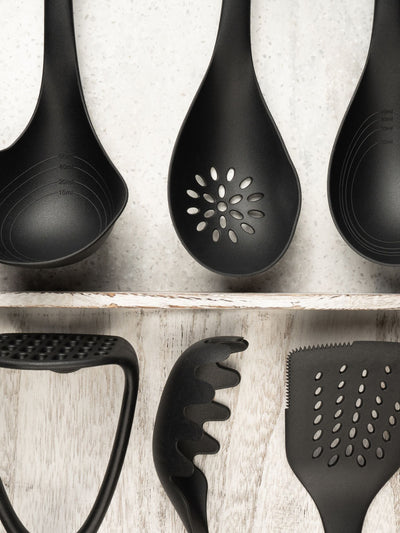 Next Fusion 6-Piece Black Nylon Utensil Set- Buy online at McGrocer