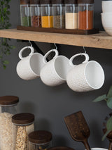 Next Artisan Street White Stoneware Mugs 4 Pack- Buy online at McGrocer