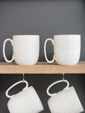 Artisan Street white stoneware mugs 4 pack - British product