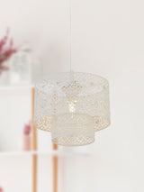 Next Searchlight Cream Painted Amelia Double Layer Easy Fit Ceiling Light- Buy online at McGrocer