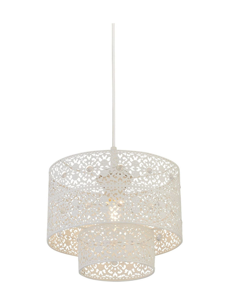 Searchlight Cream Amelia double-layer ceiling light 18cm height 24cm width (British brand)