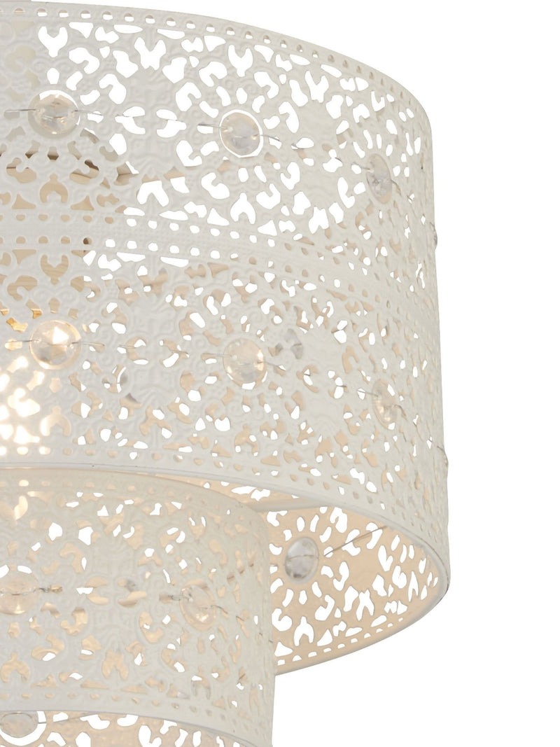 Searchlight Cream Amelia double-layer ceiling light 18cm height 24cm width (British brand)