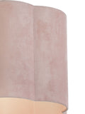 Searchlight Hettie blush pink velvet ceiling shade (British brand)