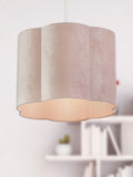 Searchlight Hettie blush pink velvet ceiling shade (British brand)