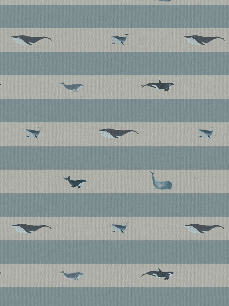 Sophie Allport roman blind duck egg blue whale design - British product